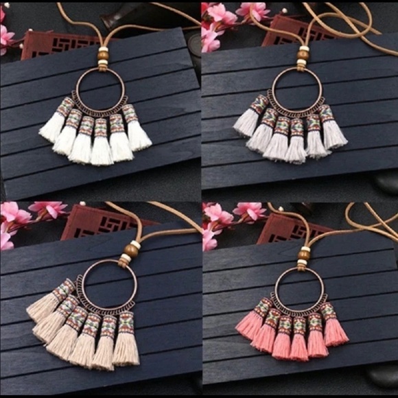 Tassel Boho Necklaces - Picture 2 of 8